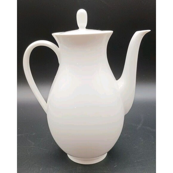 Furstenberg Seit Germany 660/2 Small Coffee Pot Tea Pot White Classic Elegant - Picture 1 of 7